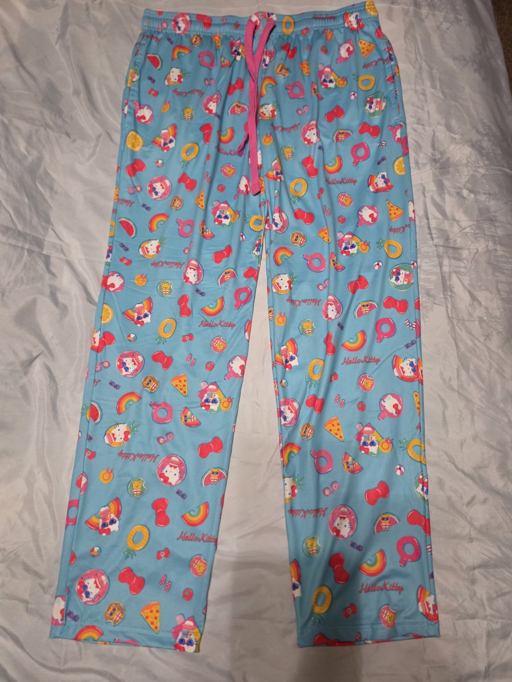 Hello Kitty Kids' Blue Printed Pajama Pants
